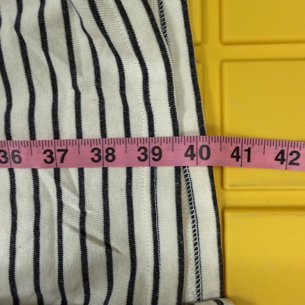 Black Stripe Cotton Dress Buffalo David Bitton  2X Knit Hi Low Hem Casual NWT - Picture 8 of 12